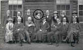 Photo of management committee featuring Agnes Borthwick.