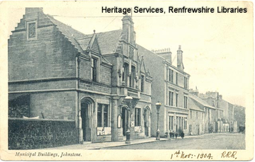 black and white photo of former Collier Street station; ca. 1905-1910